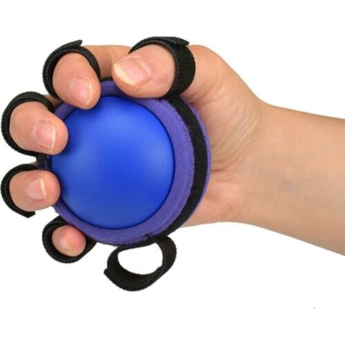 Six Finger Hand Grip Balls Arm Muscle Strength Training Rubber Ball Stroke Hemiplegia Rehabilitation Recovery Health Equipment