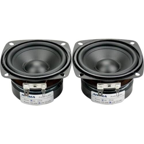 AIYIMA 2Pcs Audio Speakers Driver 3Inch 4Ohm 15W Waterproof Full Requency Bass Woofer Altavoz Portatil Speaker Column