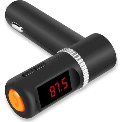 LAMJAD Car Charger 5V 4.2A Bluetooth FM Transmitter Car Kit Hands-free Wireless MP3 Player Dual USB Visture BC08 DFDF