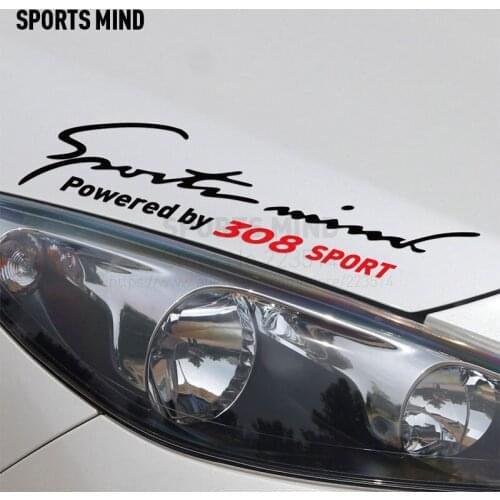 Sports Mind Car-Styling On Car Lamp Eyebrow automobiles & motorcycles Car Sticker Decal For Peugeot 308 accessories