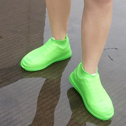 Children Waterproof Reusable Rain Shoes Covers Boys Girls Rubber Slip-resistant Rain Boot Overshoes Shoes Accessories Rain Wear