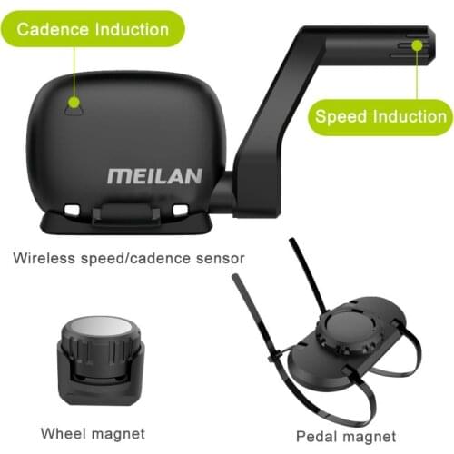 MEILAN C3 Wireless Bike Computer Speedometer Trainer Bike Speed Sensor &Cadence Sensor Waterproof Bluetooth BT4.0 Sensore