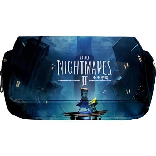 Cartoon Game Little Nightmares Pencil Case Make-Up Bag Cosmetic Bag Stationery Box Students School Pen Pencile Pouch Bags Gift