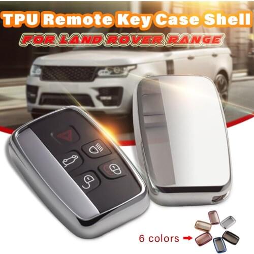 For Land Rover A9 Range Rover Sport 4Evoque Freelander 2 Discovery For Jaguar XE XJ XJL XF C-X16 Guitar TPU Car Key Case Cover
