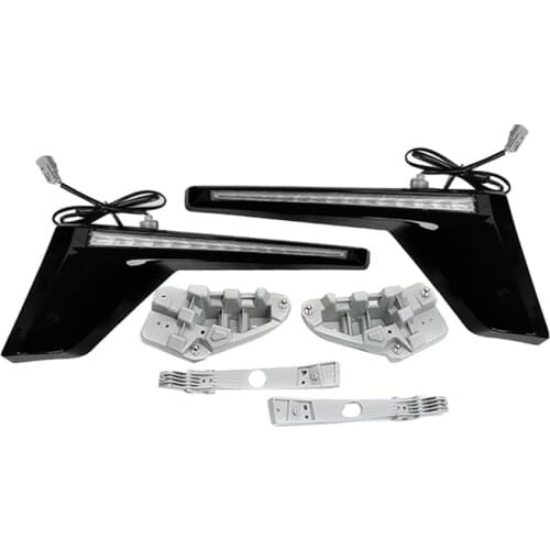 For Toyota Land Cruiser 200 FJ200 LC200 2016-2020 Front Grille LED DRL Daytime Running Light Driving Lamp W/Turn Signal