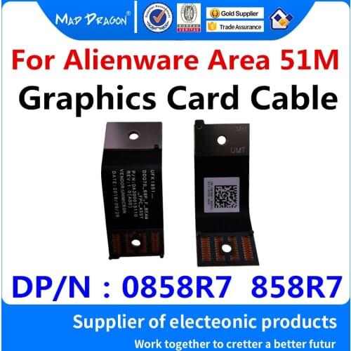 New original DGFF Board to Board Graphic Connector For Dell Alienware Area 51M Graphics Card Cable DA300015110 0858R7 858R7