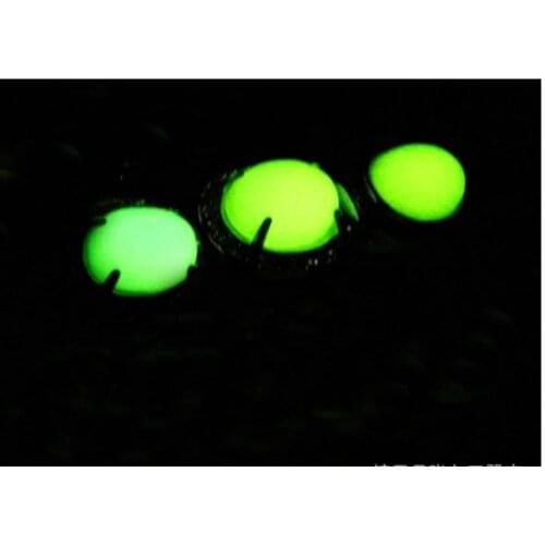 Natural A green jade ring with 925 sterling silver glowing luminous ring jadeite jade rings jade jewelry natural stone jewelry