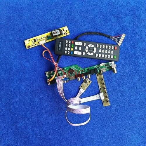 Kit USB VGA AV HDMI-compatible Fit HSD156MGW1/SVA156WX1/TMS156WX1 LCD matrix drive card 2CCFL Signal Analog 30-Pin LVDS 1366*768