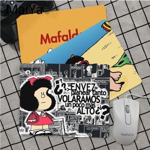 Maiya Top Quality Cartoon Mafalda mouse pad gamer play mats Top Selling Wholesale Gaming Pad mouse