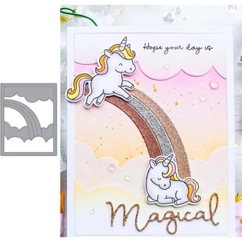 Rainbow Metal Cutting Dies for Scrapbooking and Card Making Paper Craft 2019 New die cuts