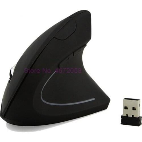 100pcs Mouse Durable 6 Buttons Wireless Mouse 2.4GHz game Ergonomic Design Vertical mouse 1600DPI USB Mice