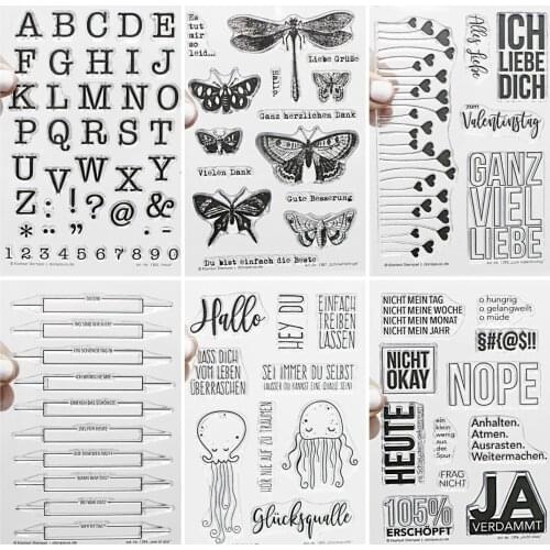 German Clear Stamp/Seal for DIY scrapbooking/photo album Decorative clear stamp sheets A6027