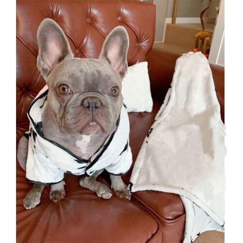 Dog Clothes for Small Dogs French Bulldog Pajamas Floral Printing Sleepwear for Yorkies Pet Clothing Pug Costume PC2005