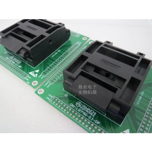 Clamshell LQFP160/DIP QFP160 TQFP160 YAMAICHI spacing 0.5mm IC Burning seat Adapter testing seat Test Socket test bench