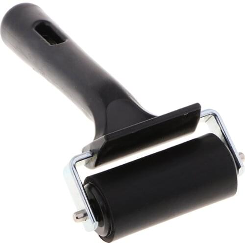 Rolling Tool Rubber Roller Brayer Brush Plastic Handle For DIY Clay Crafts