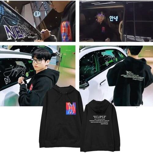 New Korean Fashion K Pop Kpop Hoodie Sweatshirts Pullovers Women/men Long Sleeve Autumn Winter K-pop Clothes ECLIPSE Print Hoody