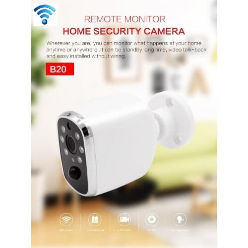720P smart camera infrared night vision PIR detection low power indoor home wifi remote monitoring voice intercom camera