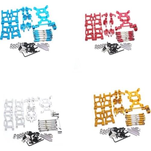 Upgrade Parts for WLtoys 1: 14 144001 RC Car Metal Steering Swing Arm Base C Rear Hub Seat Servo Pull Rod