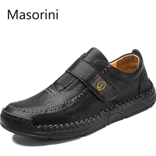 High Quality Casual Shoes Men Fashion Loafers Mens Genuine Leather Moccasin Designer Italian Men Driving Shoes Big Size 38-48