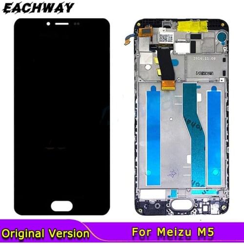 Meizu M5 LCD Display Touch Screen Digitizer Assembly M611D M611Y M611A For MEIZU M5 mini LCD With Frame 5.2 inch M611h+tools