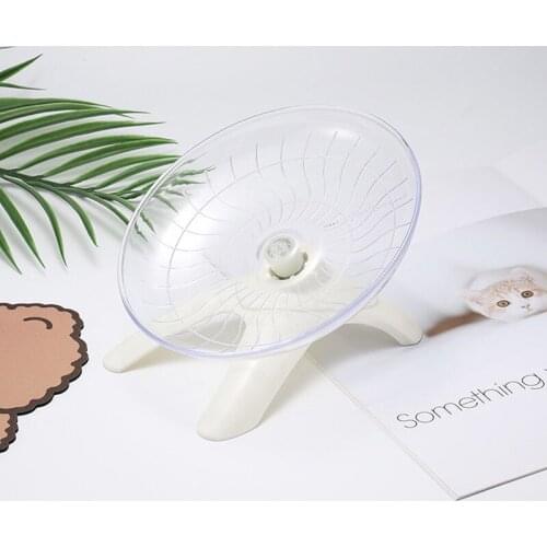 1pcs Pet Hamster Flying Saucer Exercise Squirrel Wheel Hamster Mouse Running Rat Toys Small Animal Hamster Accessories