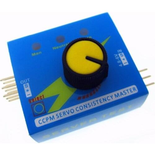10pcs/lot Servo Tester Gear Test CCPM Consistency Master Checker 3CH 4.8-6V with Indicator Light