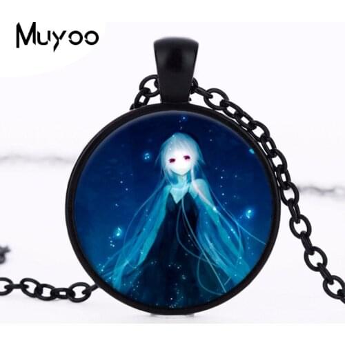 2016 wholesale new fashion pendant glass dome baby pendant necklace guardian angel necklace Art glass necklace HZ1