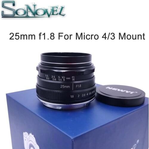 25mm F1.8 Manual Focus MF Prime Lens for Olympus Panasonic Micro 4/3 M4/3 EP5 GX7 GX8 GX9 OM-D E-M5 E-M1 E-M10 E-PL7 E-M1 III