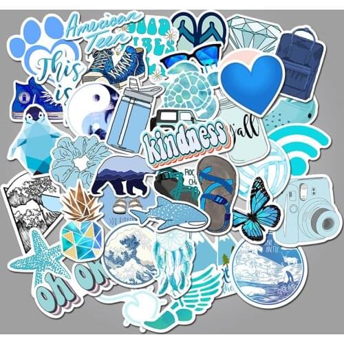 50pcs Small Fresh Graffiti Stickers Into Waterproof Suitcase Notebook Scooter Kids Sticker Toys On The Suitcase Of The Scooter