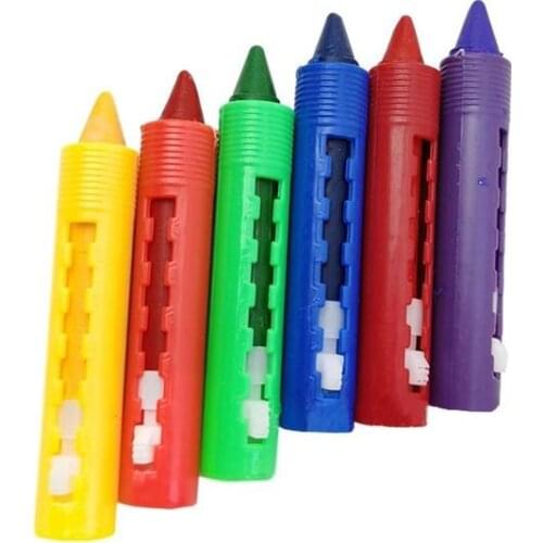 6Pcs/Set Bathroom Crayon Erasable Graffiti Toy Doodle Pen Washable For Baby Bathroom Kids Crayons Childrens Bathing A8I2