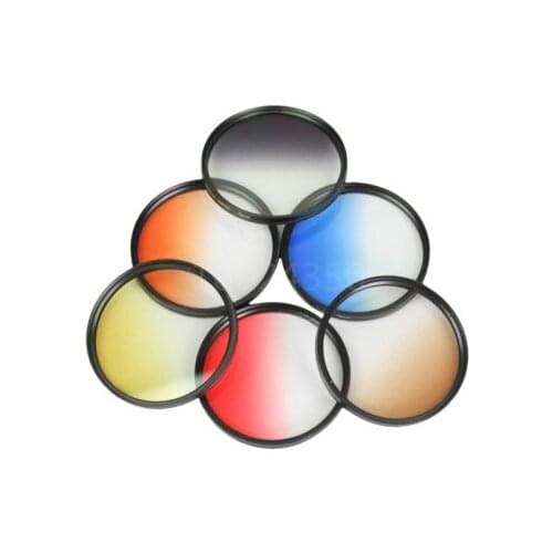 DSLR Camera Lens Color Filter Polarizer Filter 37 40.5 43 46 49 52 55 58 62 67 72 77 mm Red Orange Yellow Green Blue Purple