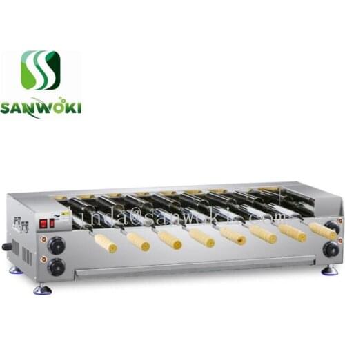 Electric roti maker Chimney Cake Machine Bread cone made Kurtos Kalacs chimney cake roll grilling making machine 110v 220v