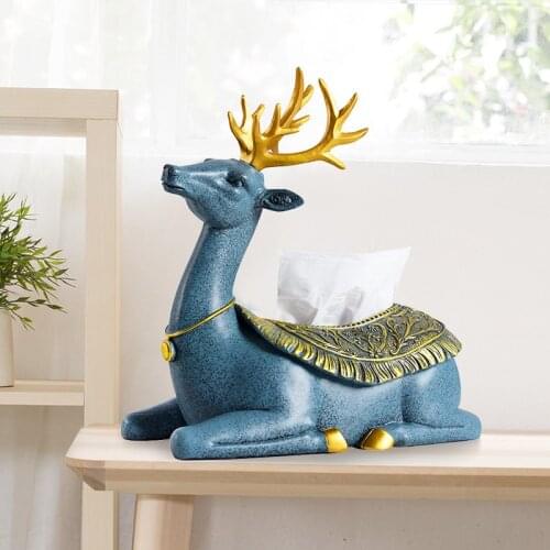 European deer meal tissue box creative living room simple cute tray home decoration
