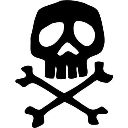 Hot Captain Harlock Space Pirate Skull Decal KK Car Sticker Accessories Vinyl PVC Car Sticker Car Window Sticker Motorcycle