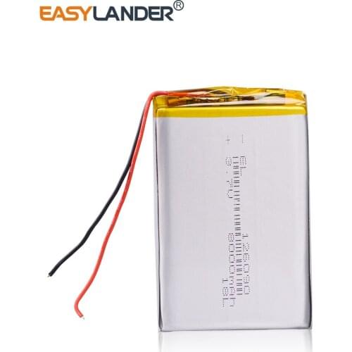 126090 3.7 V Lithium Polymer Battery 8000Mah Li-Po Rechargeable Battery For MP4 MP5 Tablet E-book GPS Power Bank Medical Devices