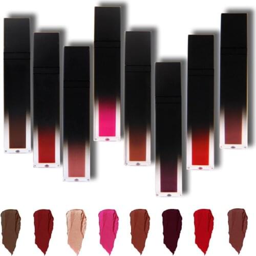 Wholesale Makeup 8 colors Matte Moist Liquid Lipstick Velvet Nude 24 Long lasting Waterproof Tint Custom Private Label Vendor
