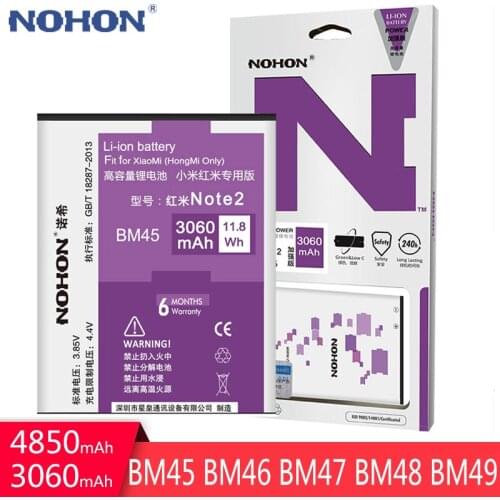 Nohon Xiaomi Redmi 3S Phone Batteries China