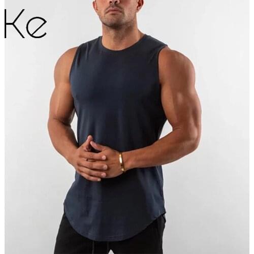 KE solid color sports fitness vest mens quick-drying running equipment exercise slimming black and white sleeveless waistcoat