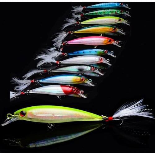 YUZI plastic Jig Wobbler Sea Lures Fishing Popper Goods For Fishing Hard Jigging Spinners Spoon Bait Minnow Duck Squid Shrimp