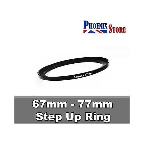 Wholesale 100pcs 67mm to 77mm 67-77mm 67mm-77mm 67-77 Stepping Step Up Filter Ring Adapter