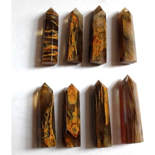 Rare Pretty Red Yellow Quartz Crystal Single Terminated Wand Healing Specimen