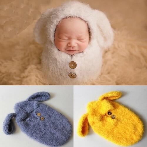 Tiny Baby Girl Boy Photo Shoot Mohair Outfits Clothes Newborn Photography Props Infant Picture Shoot Fotografie Props Costume