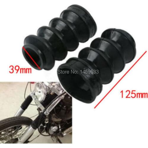Rubber Fork Gaiters Gators Boots Fits For Harley HD Sportster XL Dyna FXR Bobber Iron 883 XL883 Sporster 1200 39mm