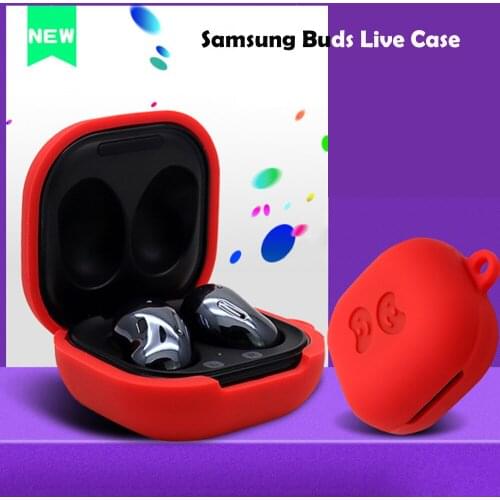 Buds Live Silicone Case For Samsung Galaxy Buds Live Case Keychain Skin Protective Cover Soft Earphone In Ear Shell