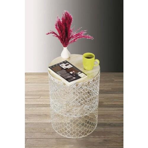 Modern Home Metal Modern Coffee table (350x480) Cream Yellow Patina coffe table