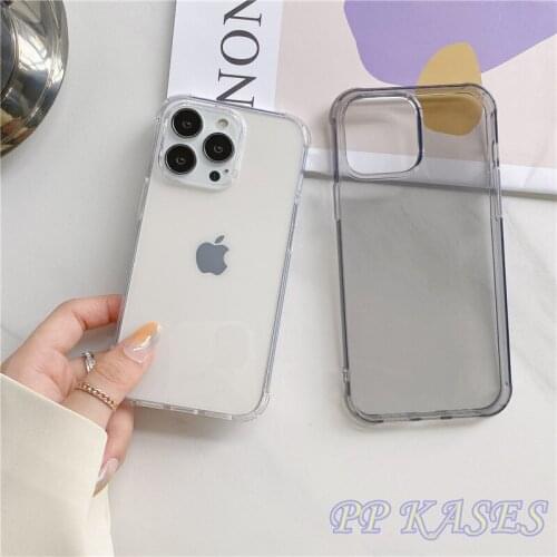 For iPhone 13 Pro Max 13Mini Ultra-thin Transparent TPU Phone Case For iPhone 11 12Promax XS XR 7 8 Plus SE 20 Clear Silicone