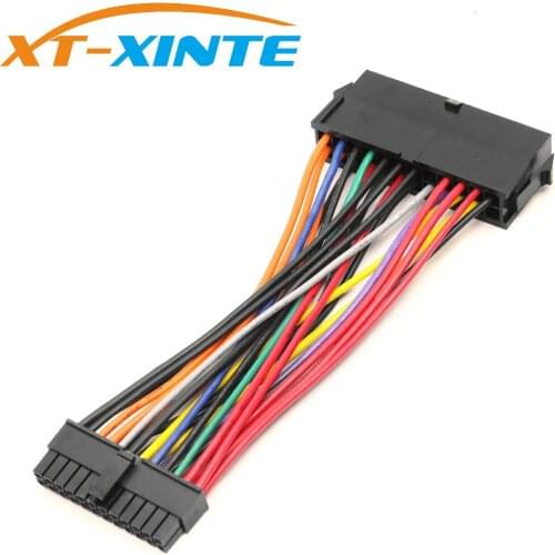 XT-XINTE ATX PSU Standard Female 24Pin to Mini 24P Male Internal Power Cable Adapter Converter Cable for DELL 780 980 760 960 PC