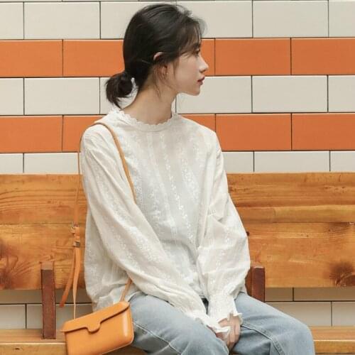 YUAZHOQI Openwork Blouses