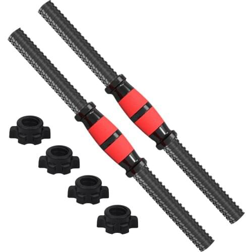 2pcs Umbbell Bars Durable Prime Dumbbell Handle Barbell Handle Dumbbell Bars For Workout Training Gym Weightlifting Training