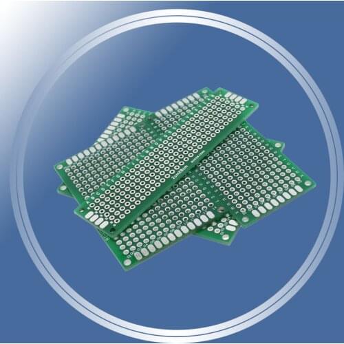 Free Shipping Dropshipping 4pcs 5x7 4x6 3x7 2x8cm double Side Copper prototype pcb Universal Board Fiberglass board for Arduino